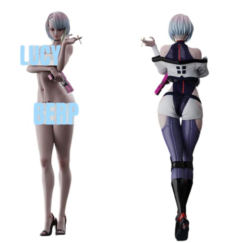 

38Cm Anonymous Studio Gk Cyberpunk: Edgerunners Lucy Game Action Figure Model Garage Kit Ornament Statue Toys Gift