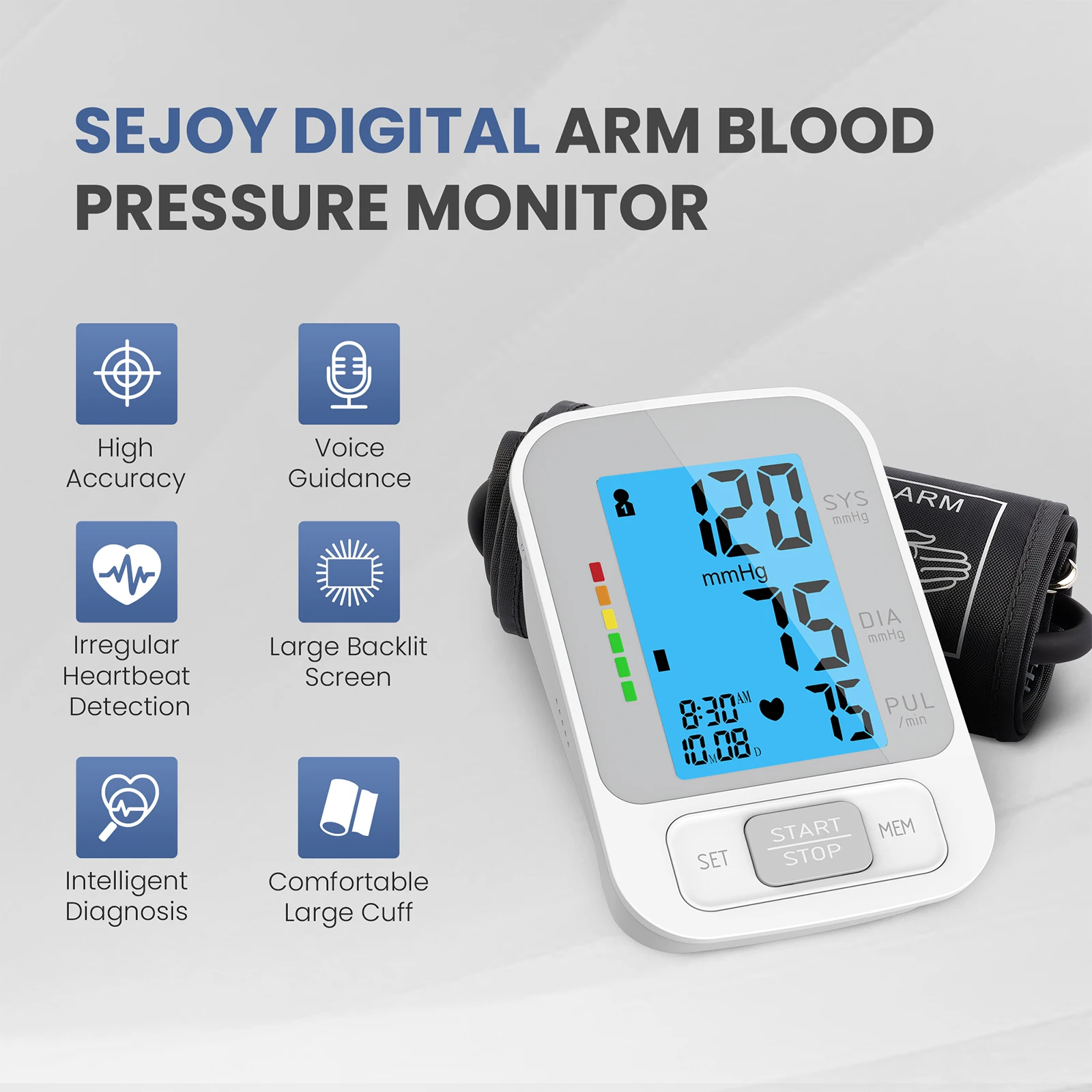 Автоматический монитор артериального давления на плечо BP цифровой