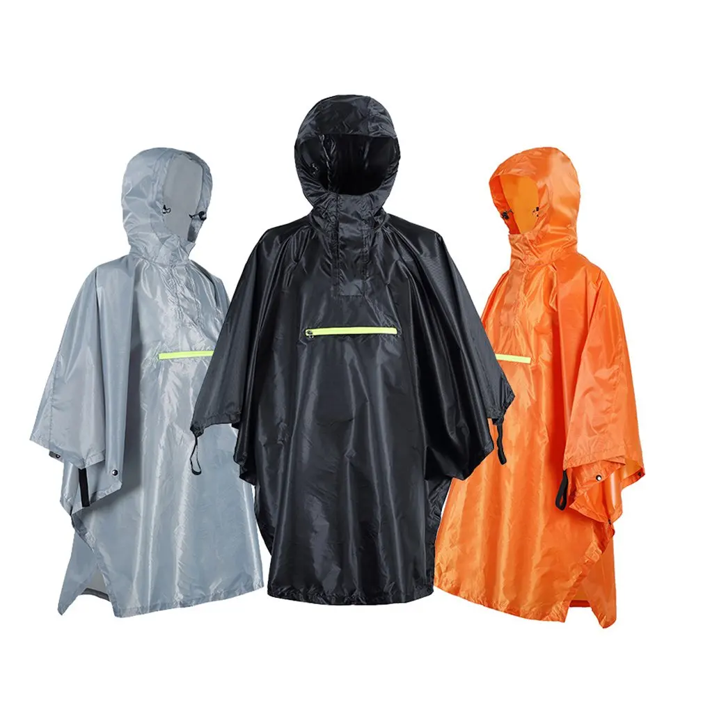 

230T Waterproof Raincoat Backpack Rain Cover Cycling Hiking Raincoat With Reflector Rainproof Poncho With Reflective Strip