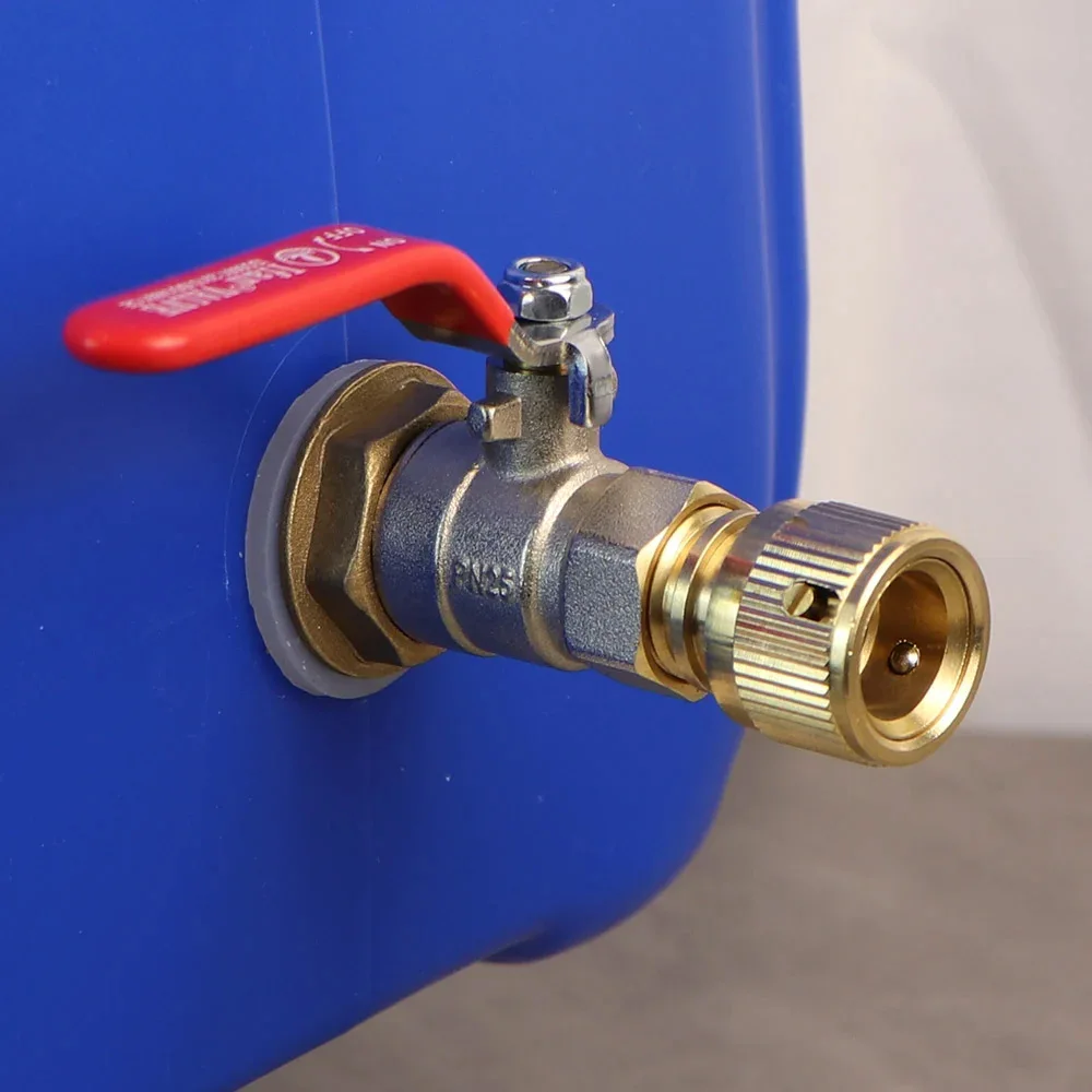 Латунный шаровой кран садовый соединитель для воды быстросъемный переходник