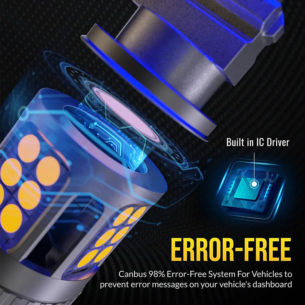 Лампа головного света BAu15S PY21W без ошибок Canbus Hyper Flash T20 7440 7440A WY21W Φ сигнал поворота с