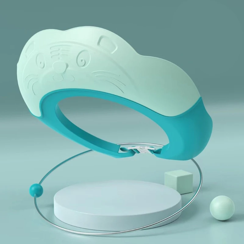 

K5DD Регулируемая шапка для душа для малышей Шапка для мытья волос для детей защита ушей глаз