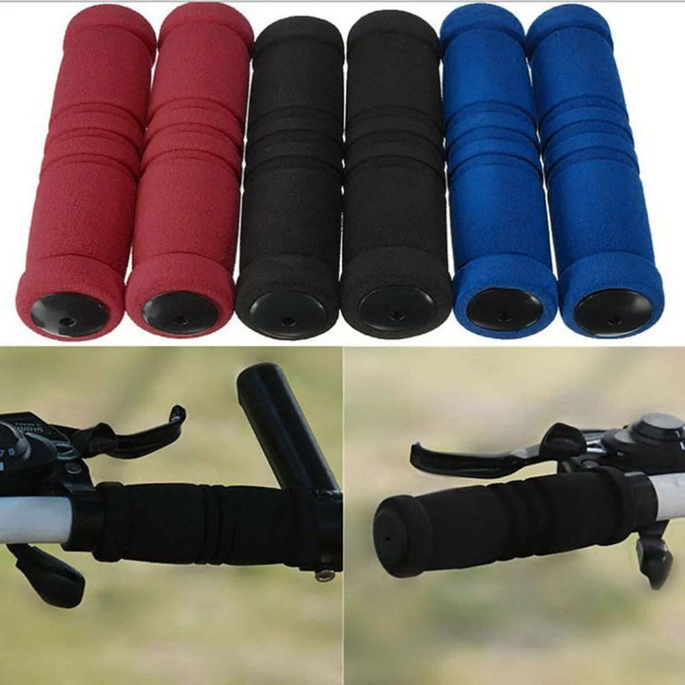 

1 Pair MTB Mountain Road Bicycle Grips Motorcycle Anti-slip Handle Bar Cover Bike Racing Sponge Sweat Absorbent Bicycling