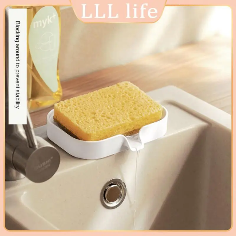 

Punch-free Drain Soap Holder Creative Bathroom Soap Container Draining Soap Box Household Shelf Draining Soap Storage Rack White