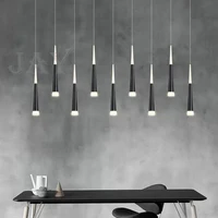 new nordic led tapered up and down luminous chandeliers modern minimalist living room bedroom stairs dining room bar chandelier