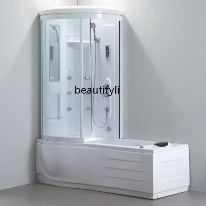 R Интегрированная душевая комната Встроенная ванная Прямоугольный L-образный душ