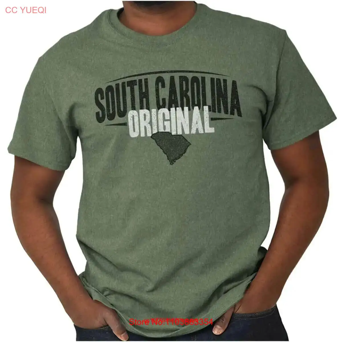 Южная Каролина оригинальная женская футболка с круглым вырезом и длинными или
