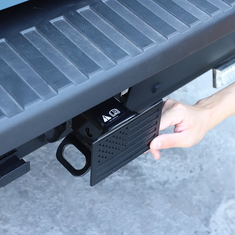 

1 Pcs Car Trailer Hook Hole Frame Decoration Sticker Trim Aluminum alloy For Ford maverick pickup 2022 Auto Exterior Accessories