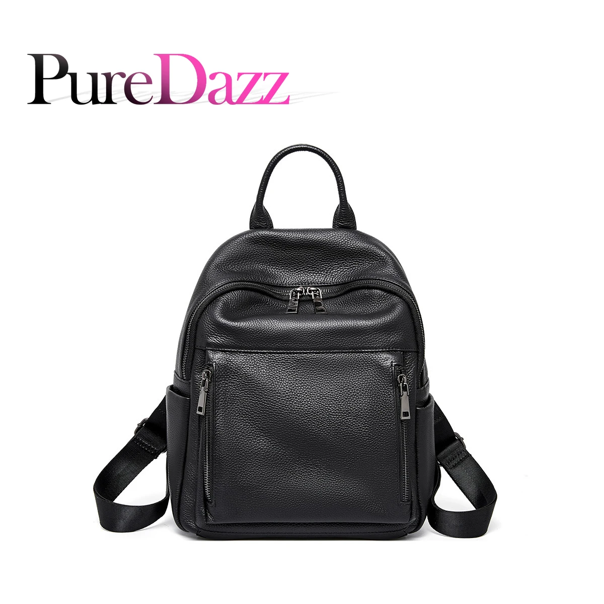 PureDazz Genuine Leather Tassel Women Bag High Quality Real Leather Lady Bag Multi Zipper Pockets Female Bag