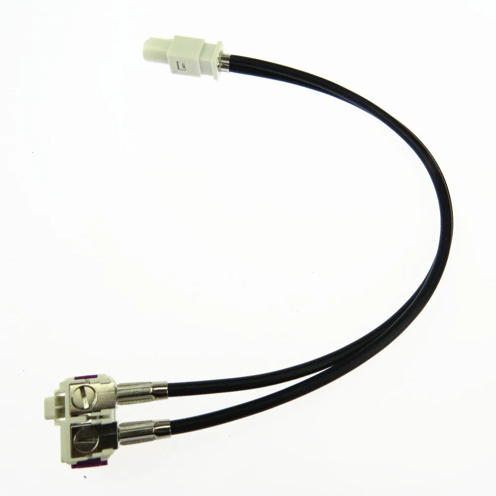 

RCD510 AM FM MIB Radio Antenna Dedicated Double Head 1 Turn 2 2-in-1 Wiring Tail Line for VW Tiguan Golf Jetta 5 6 Passat Polo
