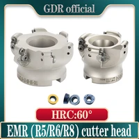 emr trs emrw 5r 6r 8r 50 63 80 100 milling cutter head fmb22 fmb27 tool holder face mill cutter head for rpmt carbide insert