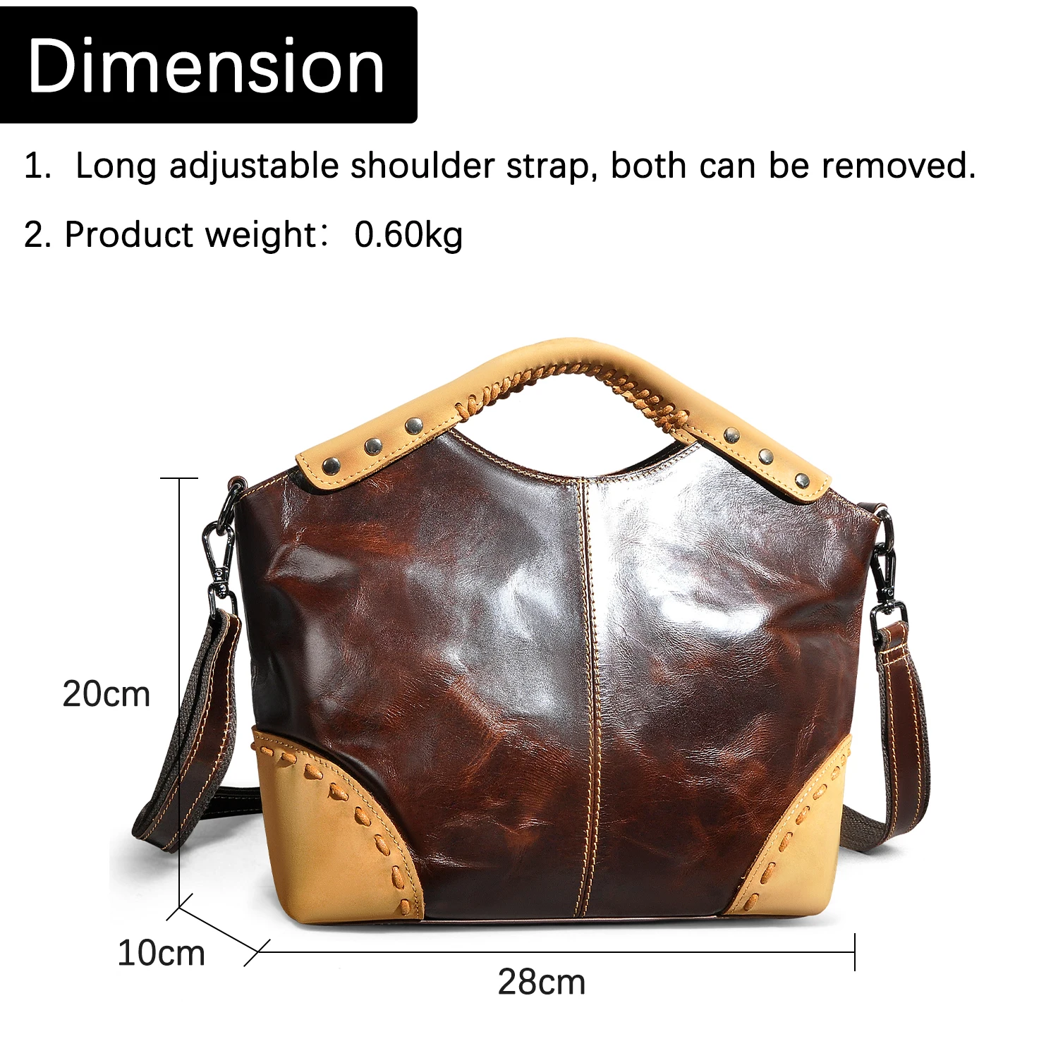 Сумка-тоут женская из натуральной кожи 6640