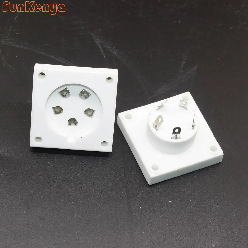 Керамические трубчатые головки с пятью контактами золотистый серебристый