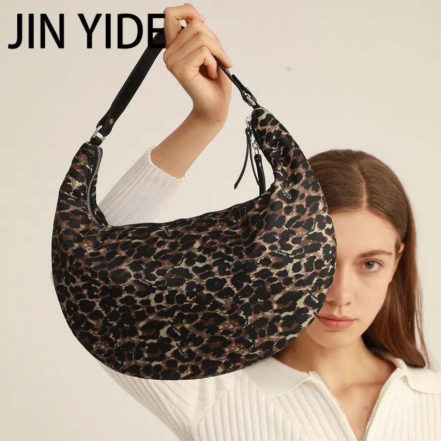 Fashion Half Moon Sapce Padded Women Shoulder Bags Designer Down Cotton Lady Handbags High Quailty Large Tote Winter Purses 2023