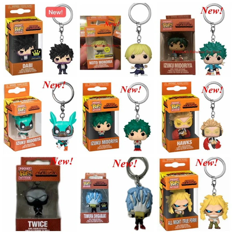 Новое поступление карманный брелок Funko Dabi Izuku Twice Hawks Eraserhead аниме-фигурки ПВХ