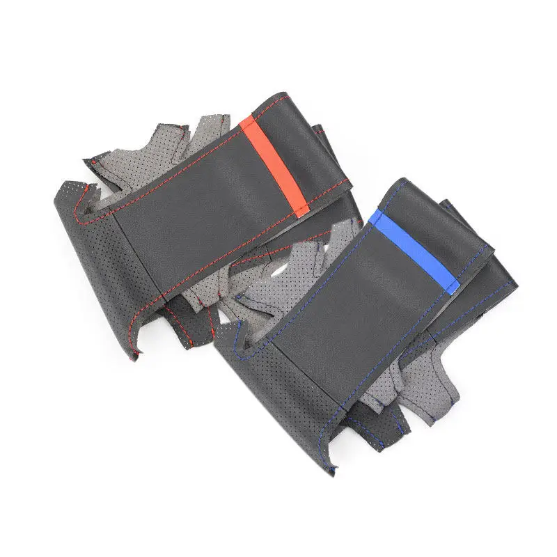 Фото Кожаный чехол на руль автомобиля для VW Golf 4 MK4 1997 1998 1999 2000-2004 Passat B5 Bora Skoda Fabia MK1 1998-2004 №2