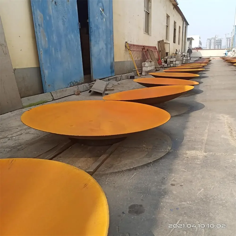 Укороченная стальная чаша для костра кемпинга на открытом воздухе