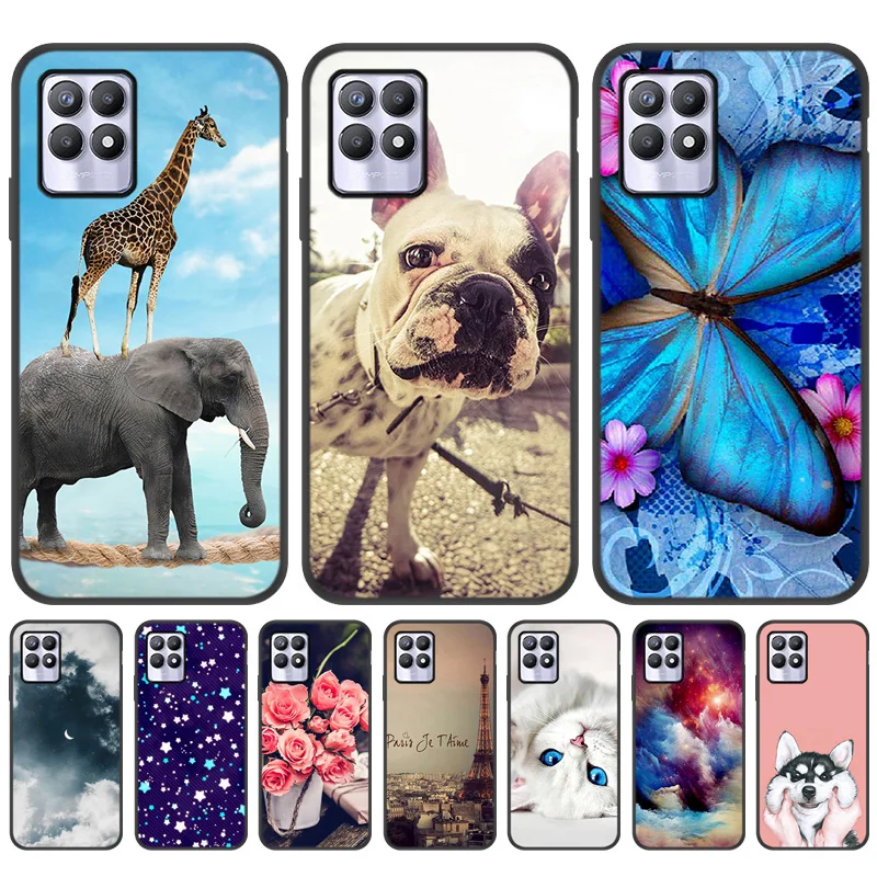 

Realme 9i Case Silicone Cover Back Painting Funda For Oppo Realme 8i X7 Pro V5 V3 Narzo 30 GT Neo2 C21Y C2 A1K C17 8 Pro Bumper