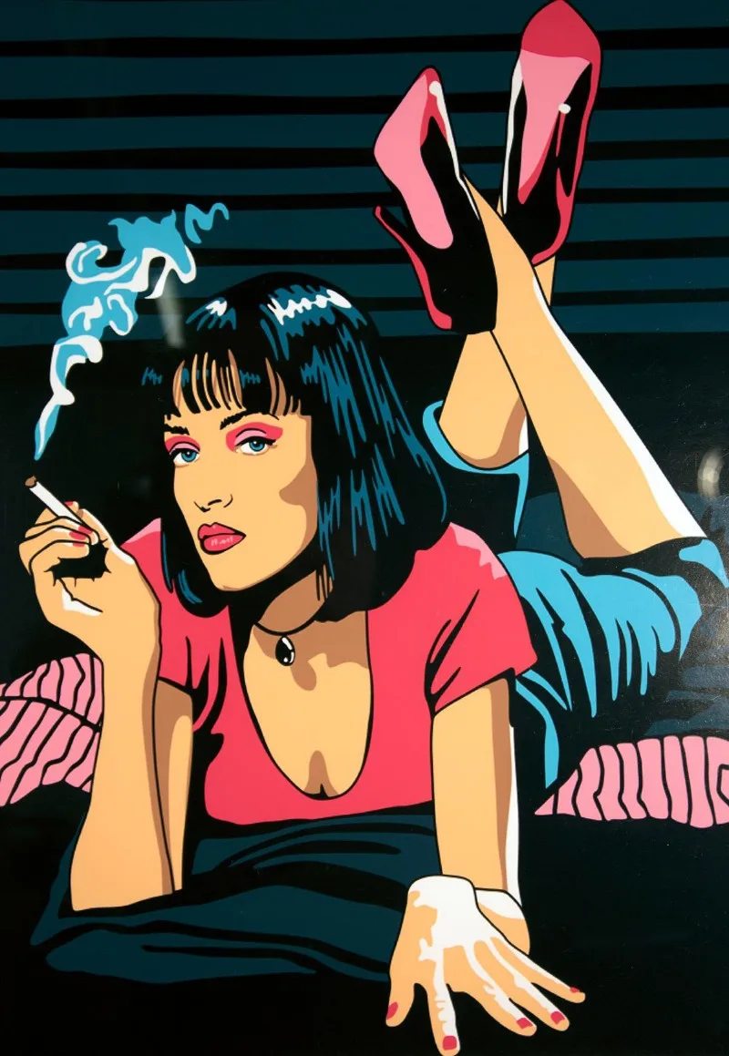 

Абстрактный постер «Криминальное чтиво» на холсте