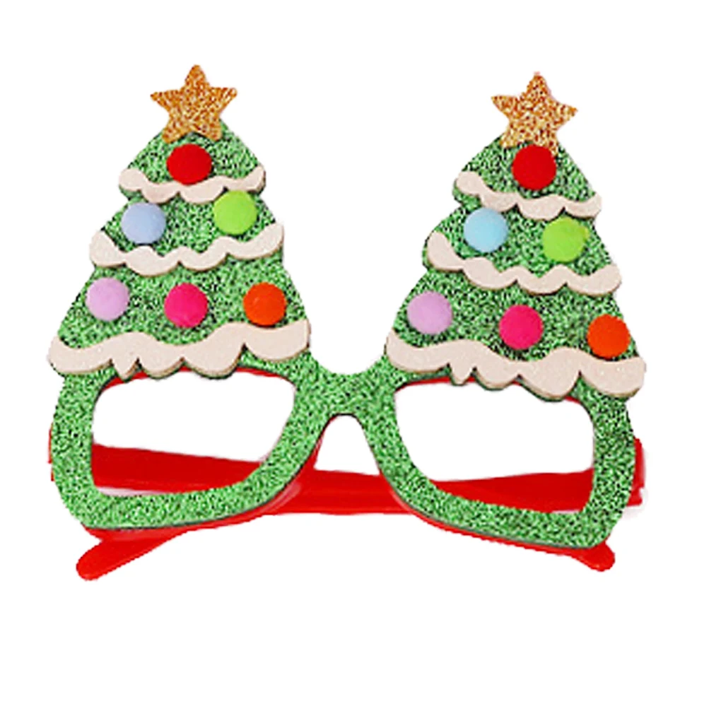 

Очки для рождественской вечеринки, Мультяшные декоративные блестящие очки, забавные очки, реквизит для костюма