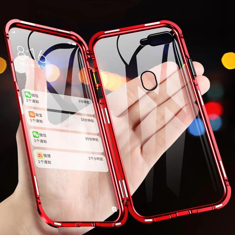 Магнитная Адсорбция для VIVO V9 Youth встроенный магнитный чехол передняя и задняя