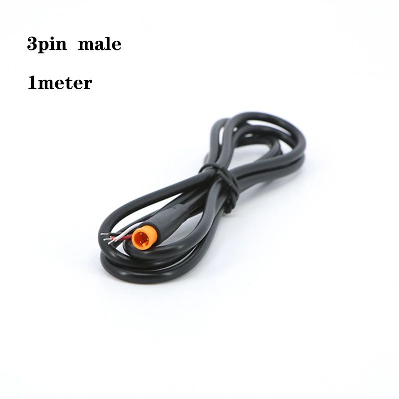 1 м M6 2 3 5-контактный сердечник 6 мм мужской женский Julet Электрический велосипед Анальный кабель Разъем Скутер Тормоз водонепроницаемый Шнур датчика сигнала k