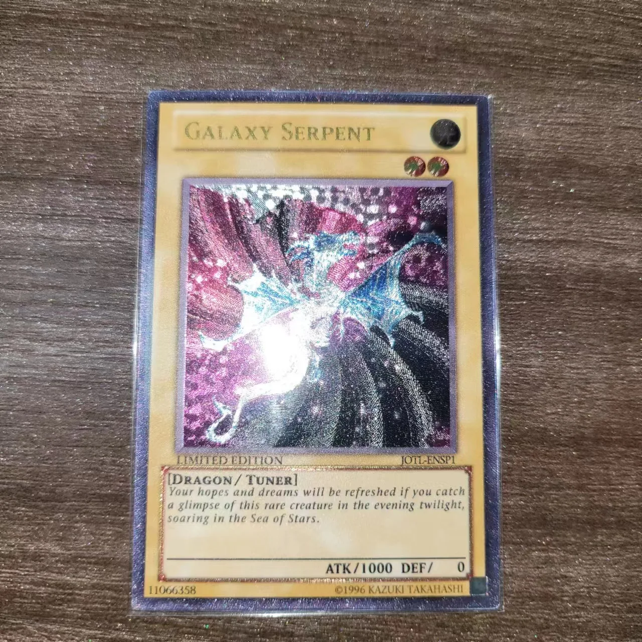 

Yu Gi Oh Ultimate Rare JOTL-ENSP1/Galaxy Serpent Children's Gift Collection Card Toy (Not original)