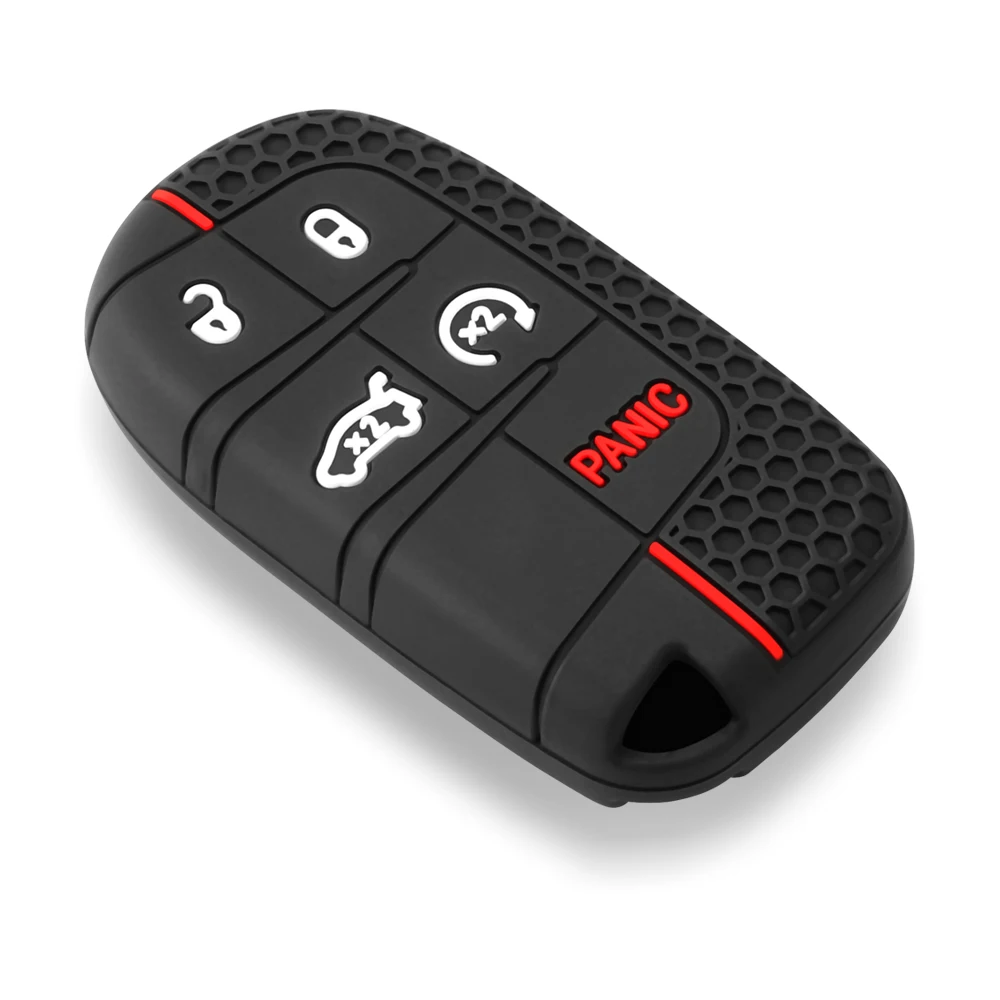 

Силиконовый Чехол-держатель Для Ключей Для Jeep Cherokee Compass Commander Renegade Chrysler Dodge Challenger Journey Charger...