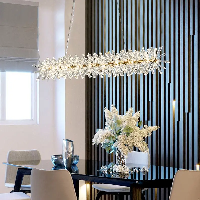 

Современные хрустальные светодиодные подвесные светильники K9 в скандинавском стиле, роскошные светильники для гостиной, спальни, коридора