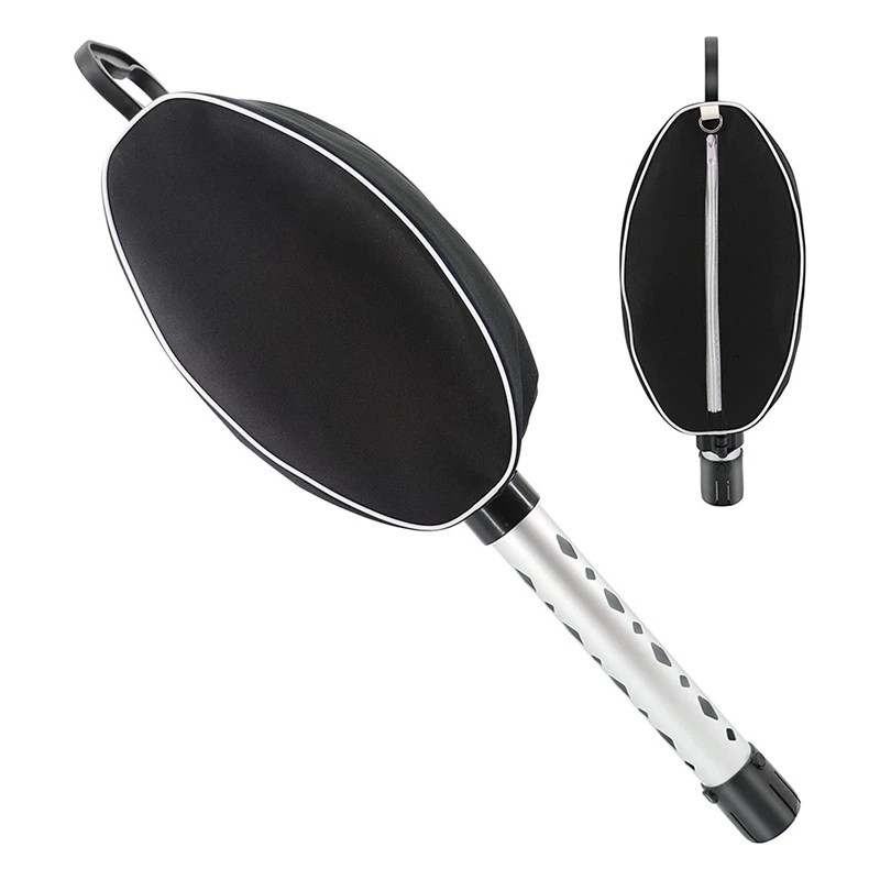 

Golf Ball Retriever Shag Bag,Durable Aluminum Alloy Tube Retractable Collector and Portable Pocket Storage Retriever