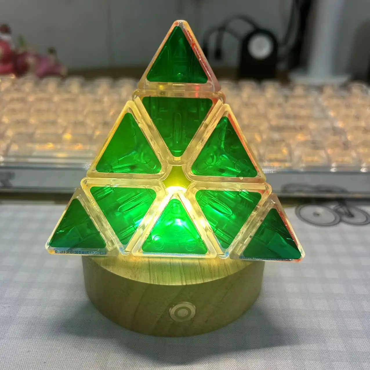 Детский прозрачный кубик в виде пирамиды 3x3