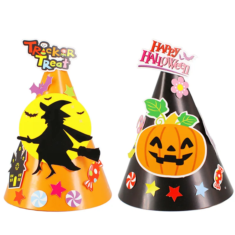 Костюм для хеллоуина детская шляпа детский сад много художественных ремесел diy