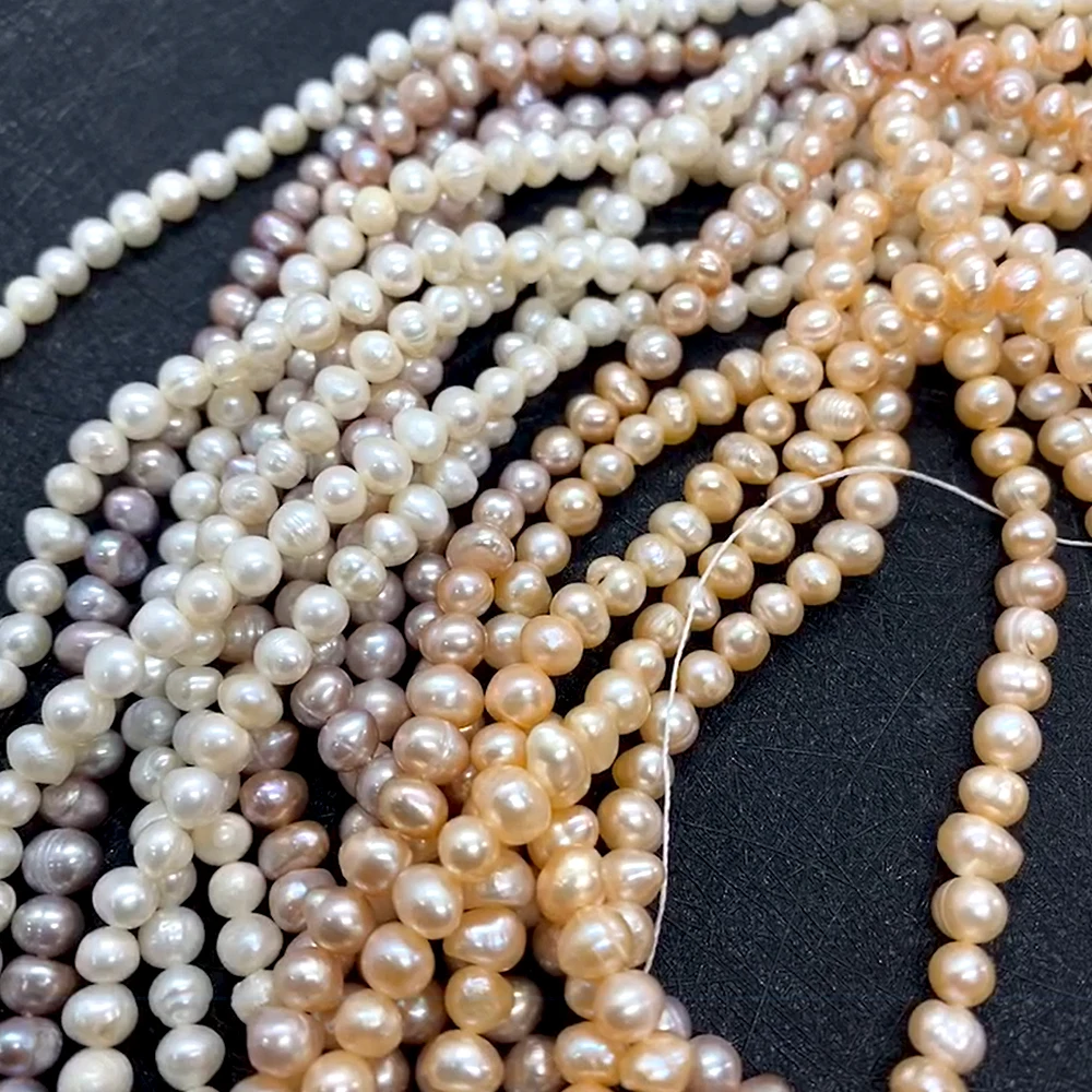 

100% Natural Freshwater Pearls Seed Beads for Bracelets DIY Necklace Earrings Hairpins Potato-shaped Jewelry Women Accessories