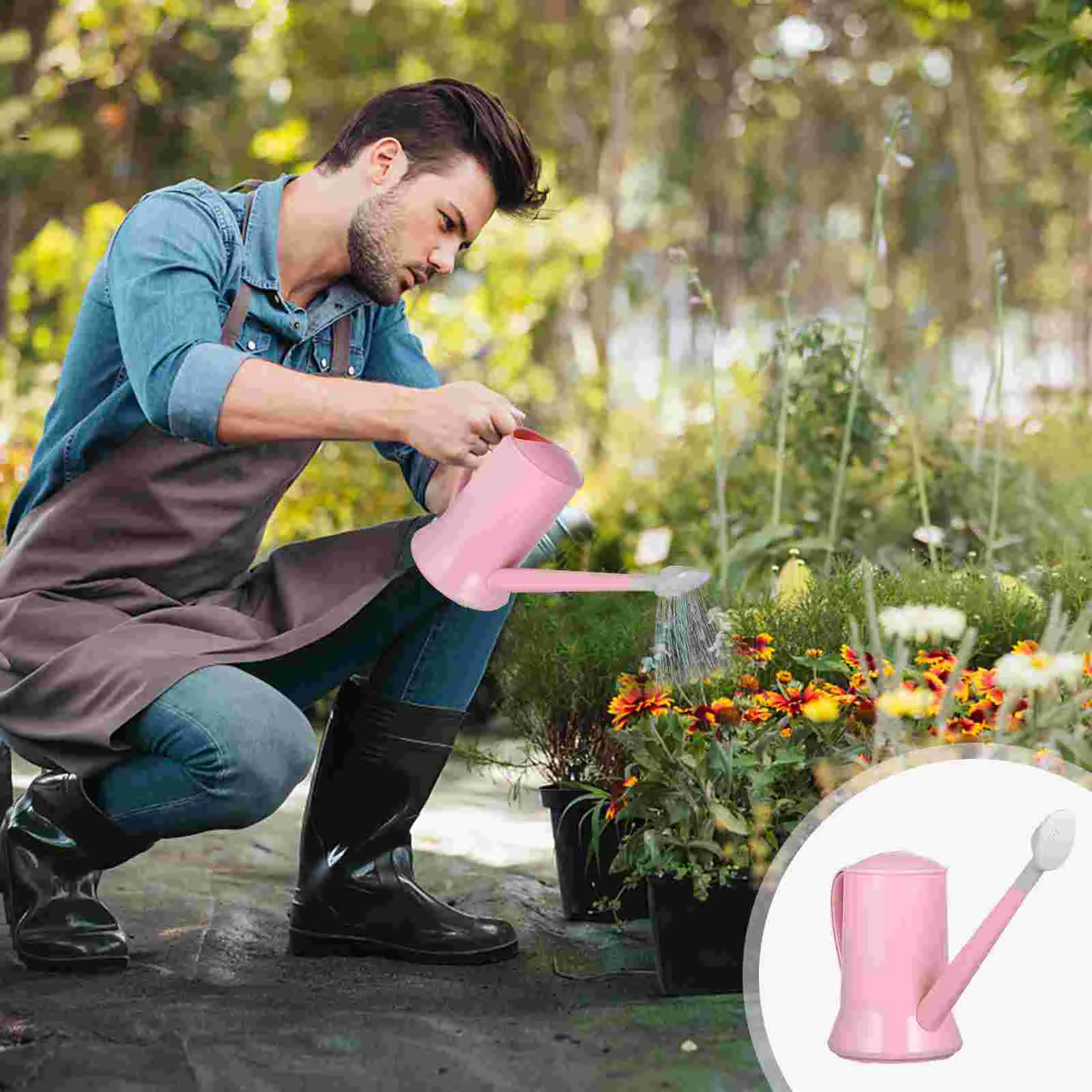 

Plastic Water Pitcher Watering Kettle Household Gardening Tool Fashion Pot Vintage Sprinkler Child