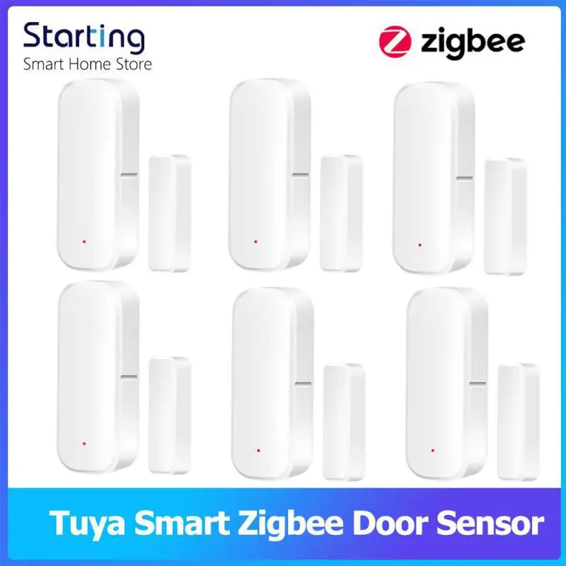 

Датчик окон и дверей Tuya ZigBee, детектор для умного дома, с голосовым управлением