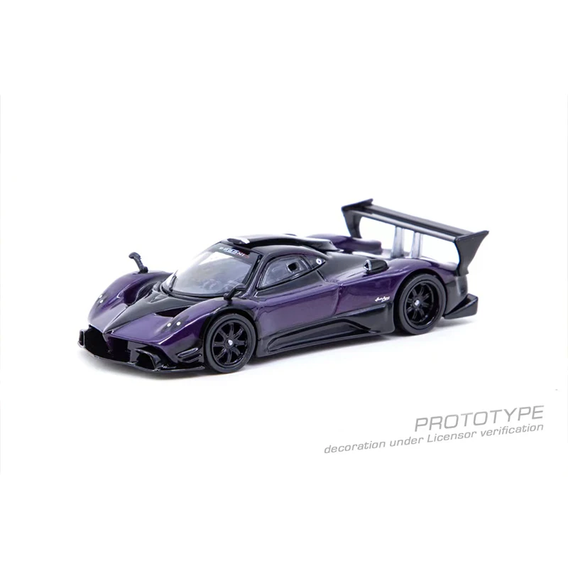 Tarmac работает 1:64 модель автомобиля Zonda R Viola PSO литой беговый автомобиль дисплей