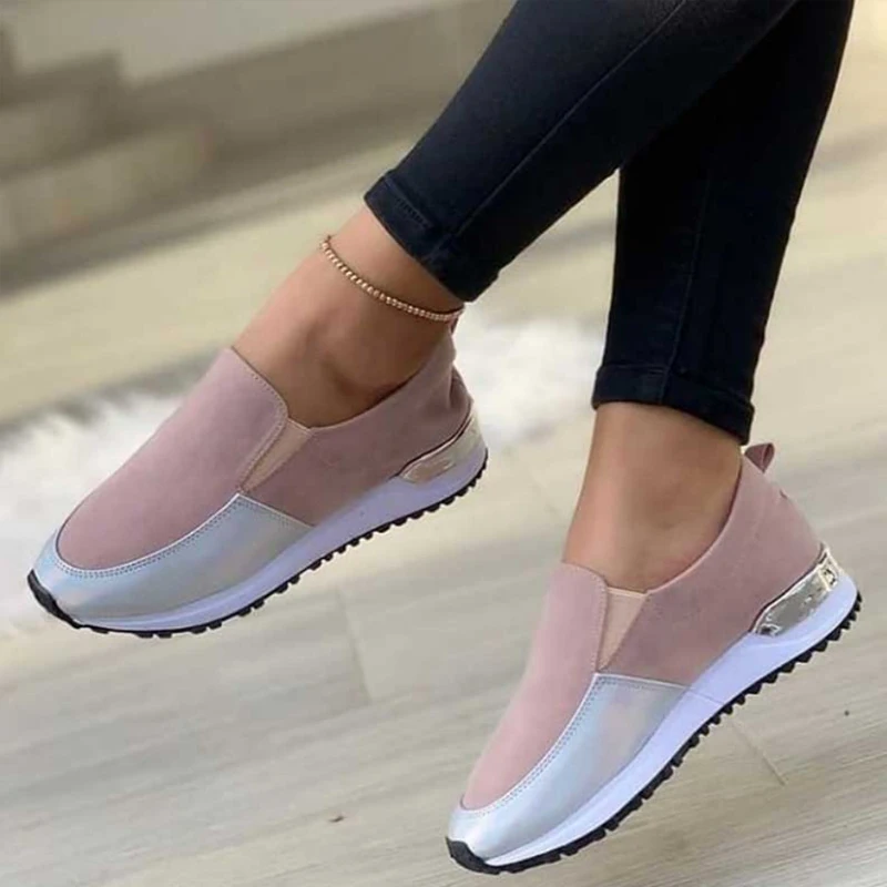 

Women's Flat Shoes New Women's Sneakers Vulcanized Women's Shoes Solid Color Slip-on Sneakers Women's Casual Shoes Mujer 2022