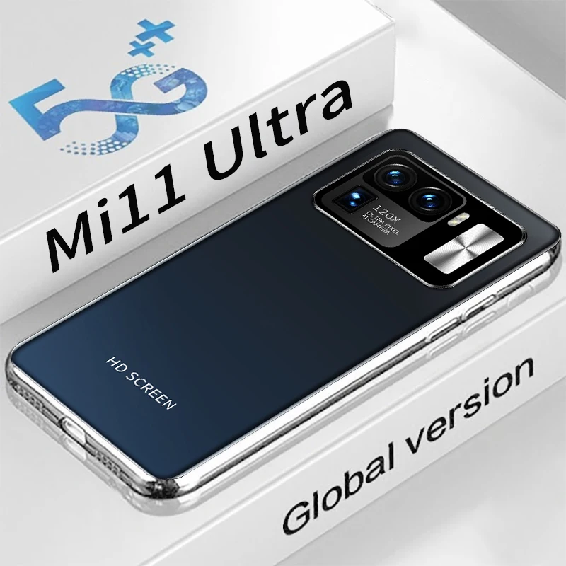 

Cellphone Mi11 Ultra Global Version 16GB 512GB 6800mAh Smartphone 7.3 Inch HD 10-Core Mobile Phone Android 10 Unlock 4G LTE 5G