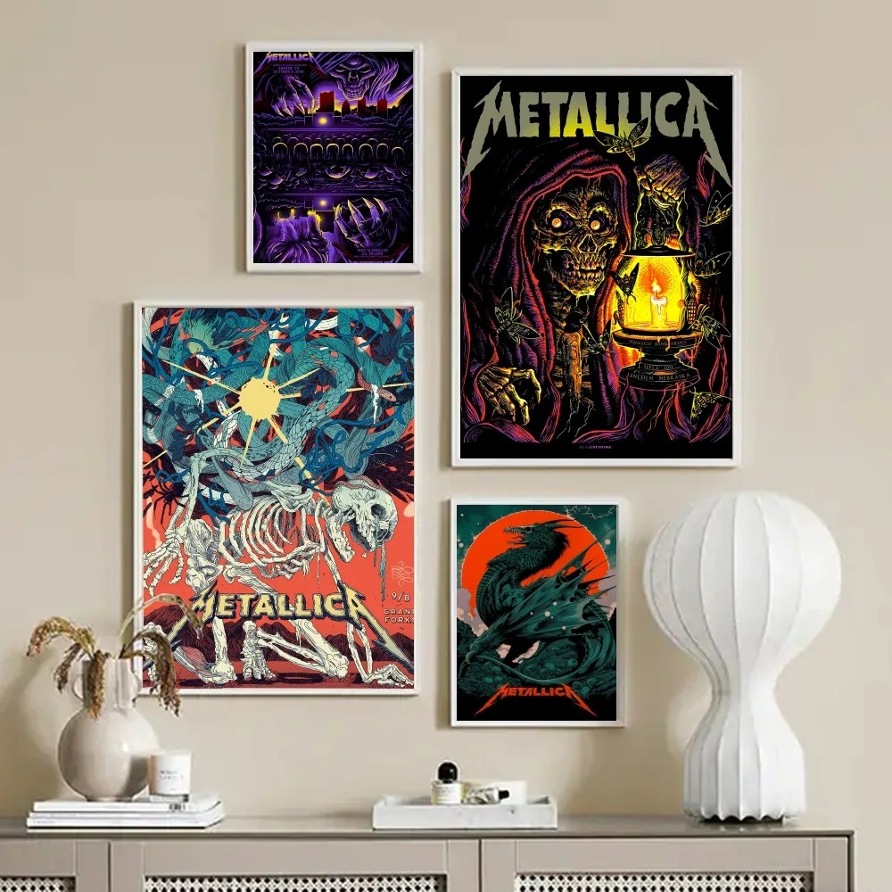 Винтажная рок-группа металлические постеры наклейки для гостиной спальни входа