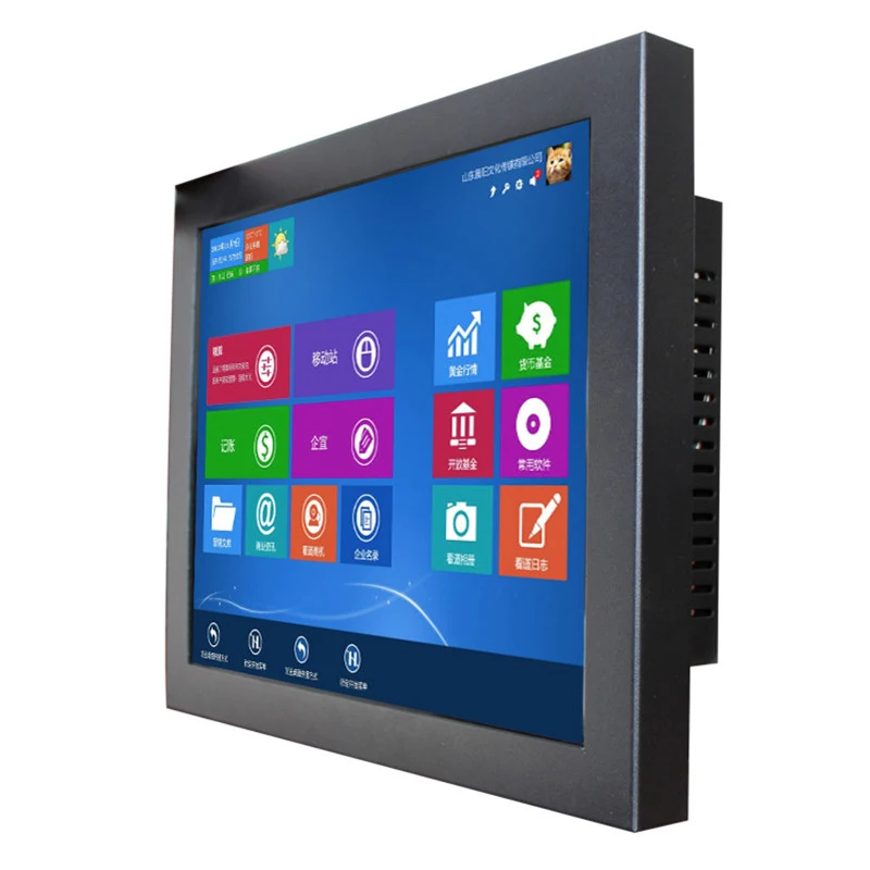 

10.4/12.1/15 Inch Resistive Touch Industrial Panel PC J1900 4GB RAM 64GB SSD 14"17" Mini Computer Mounting Ear