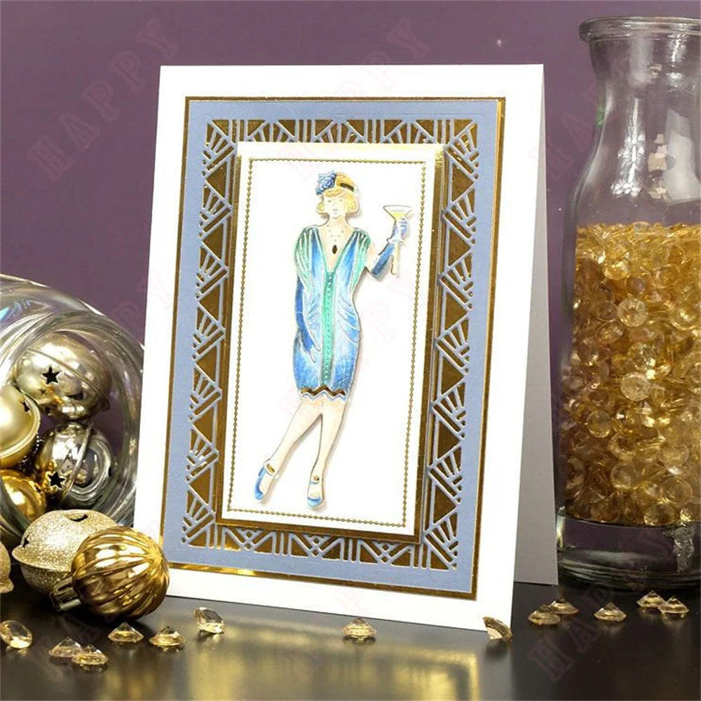 Набор металлических пресс-форм Decadent для женщин декоративная плитка фоновая