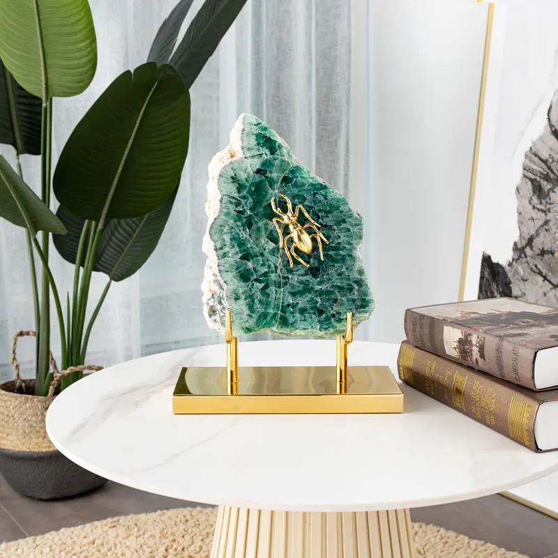Patung Seni Logam Modern Dekorasi Rumah Artefak Mewah Hi teksto Ornamen Янтарный