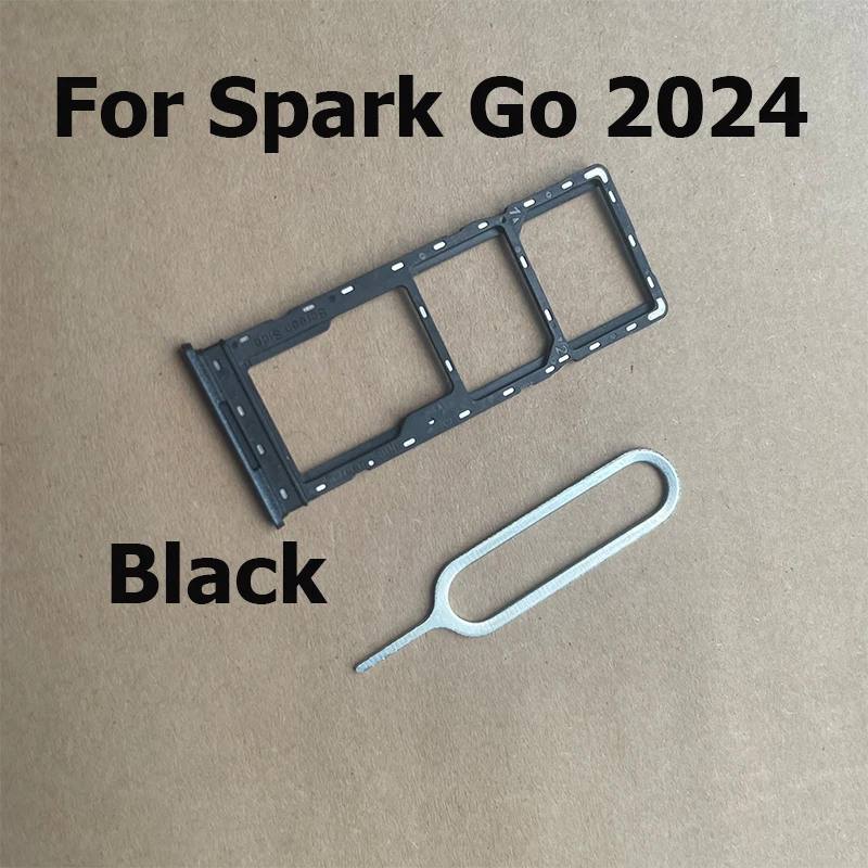 Лоток для SIM-карты Tecno Spark Go 2024 адаптер держателя и держатель лотка Micro SD запасные
