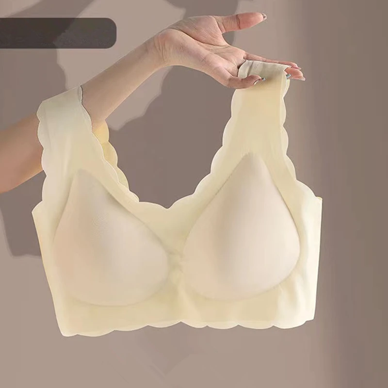 

Бесшовное пикантное женское нижнее белье без стальных колец Красивая спина удобное упражнение для сна йога женский бюстгальтер жилет