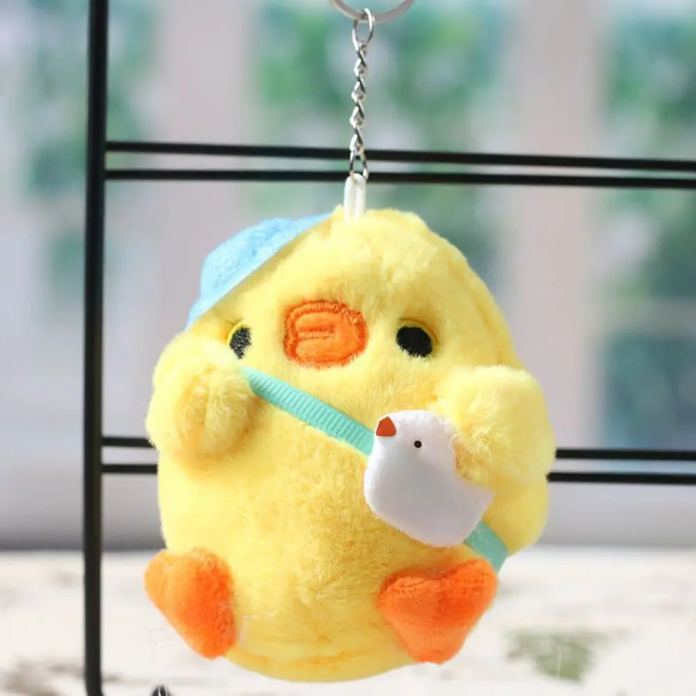 

Key Chain Hanging Stuffed Animal Girl Decoration Plush Keychain Keyring Little Yellow Chicken Pendant Chicken Plush Toy