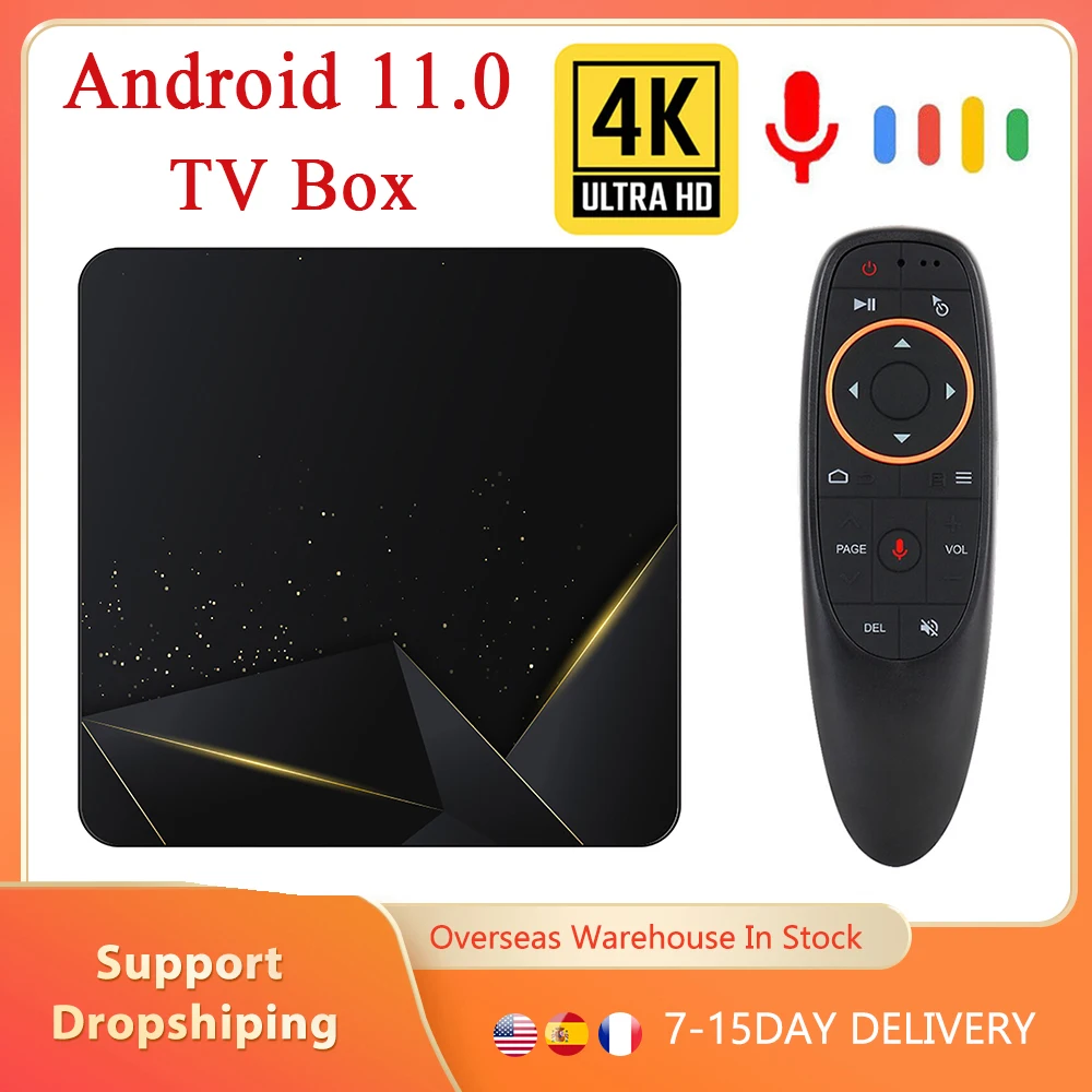 

iATV Y4 Smart TV Box Android 11.0 Set Top Box 4K HD 2GB 16GB Multi Language 2.4G 5G Dual Wifi Media Player Receiver