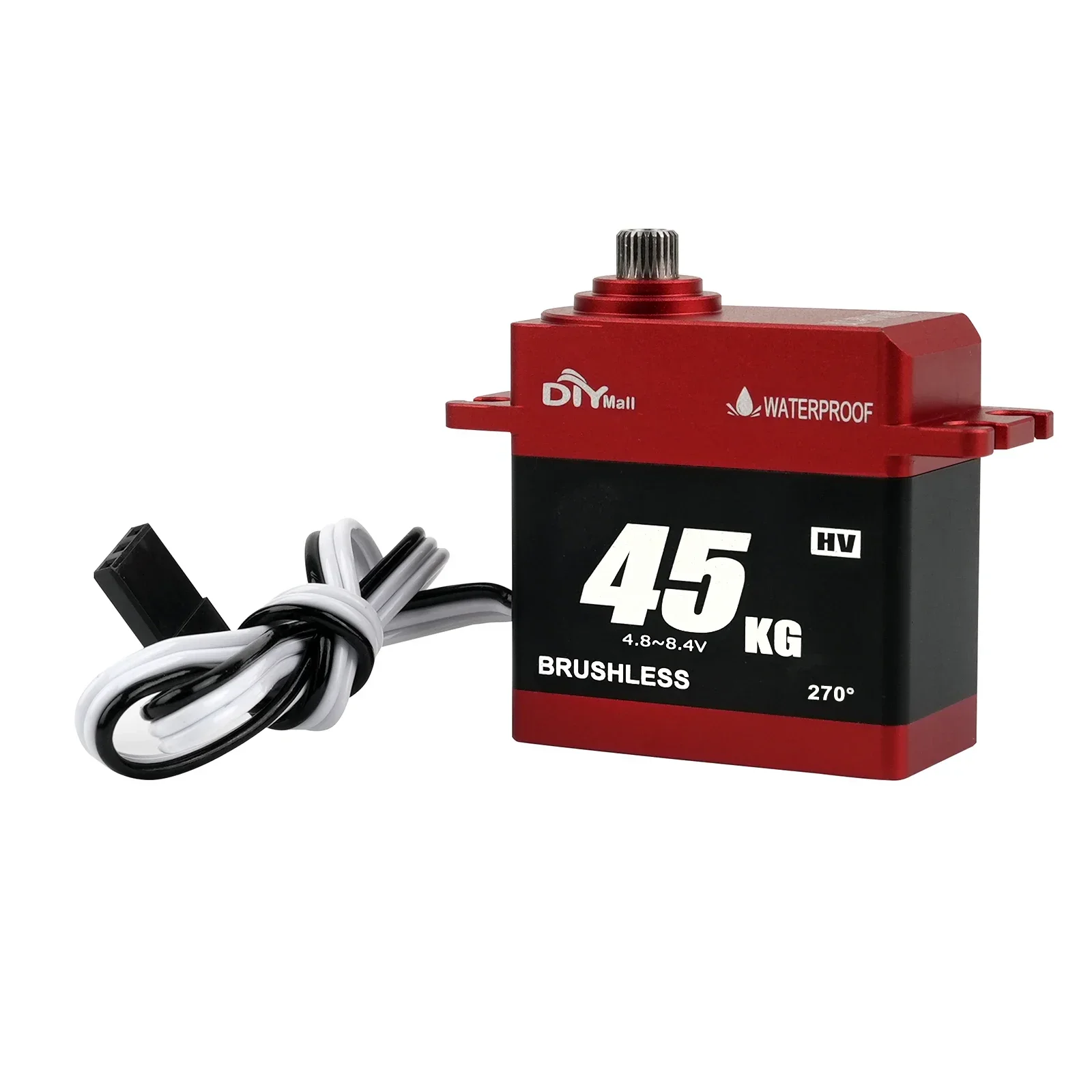 45 кг.см цифровой HV бесщеточный сервопривод 180/270/360 градусов алюминиевый корпус