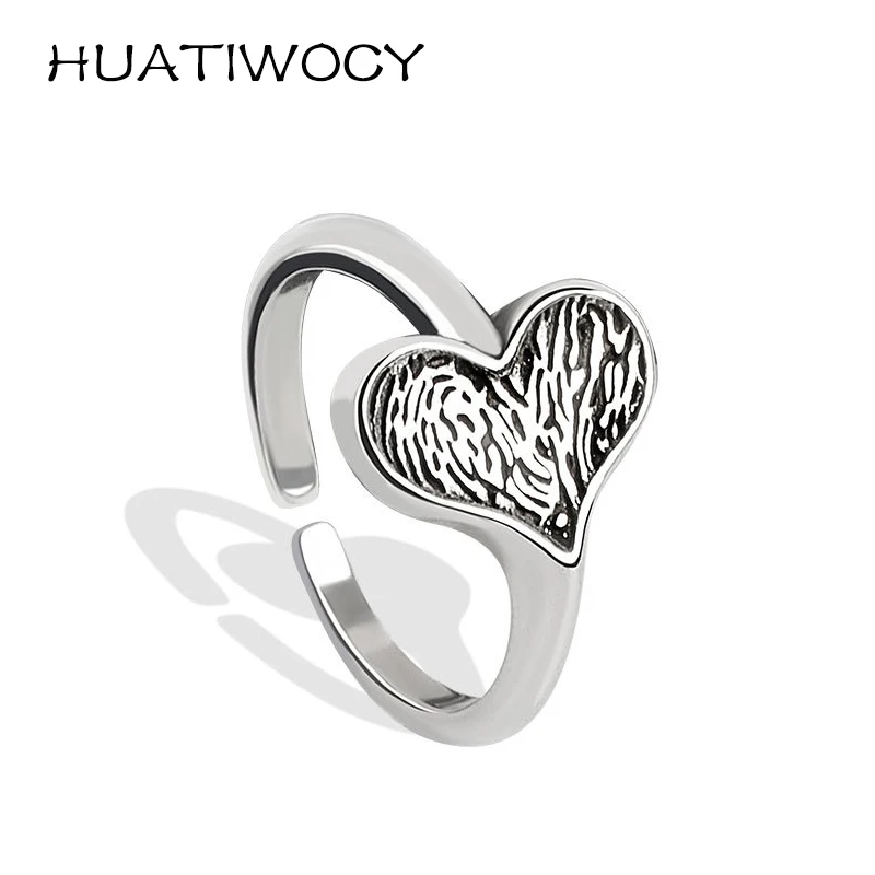 

Женское Винтажное кольцо в виде сердца, серебро 925 пробы