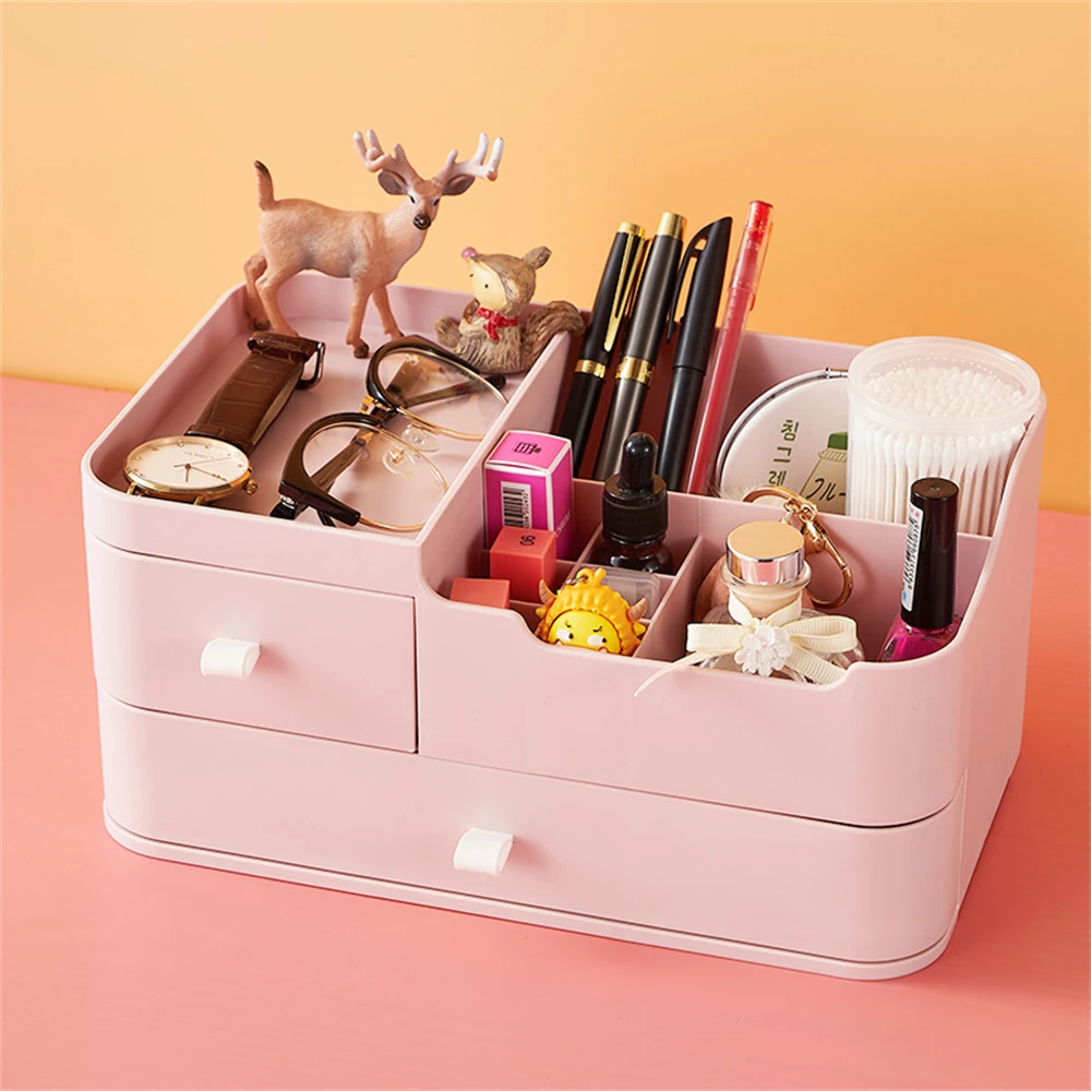 

Стеллаж для хранения большой емкости 28x18x14,5 см в стиле ящика для хранения в минималистичном стиле для ухода за кожей органайзер для рабочего стола полипропиленовое общежитие