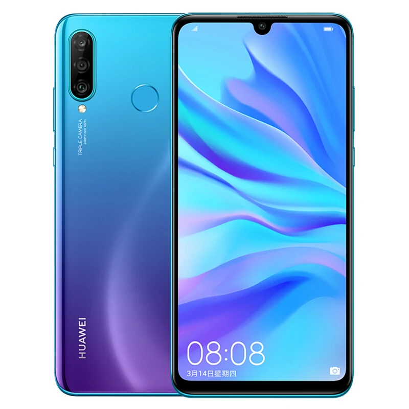 Смартфон HuaWei P30 Lite сканер отпечатков пальцев экран 6 15 дюйма 4 Гб ОЗУ 128 ПЗУ 710 МП Kirin